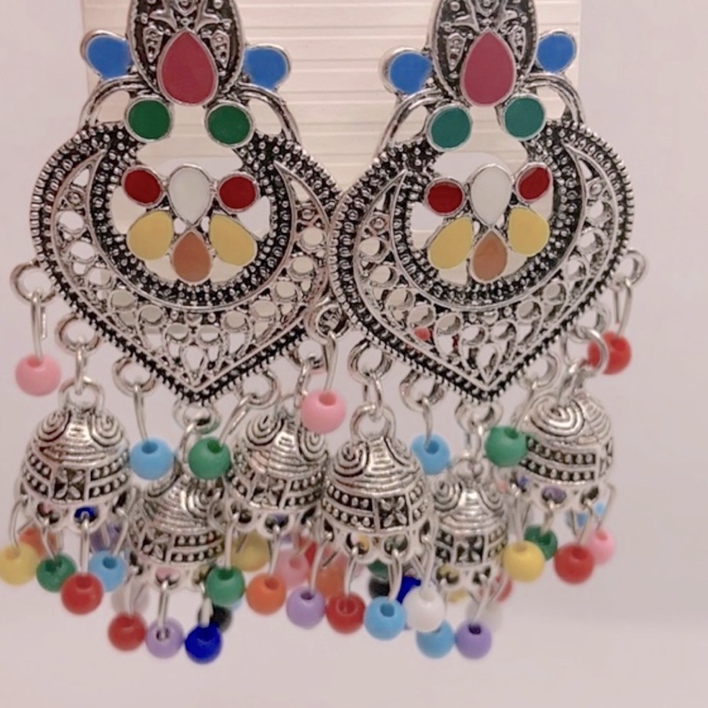 Beautiful Dangle Earrings With Bells